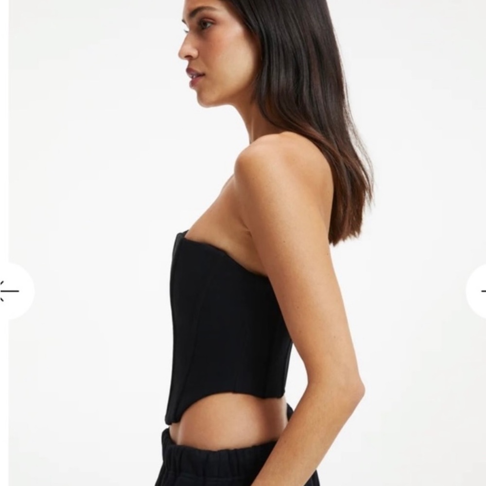 NWT: Good American Black Corset Size 2